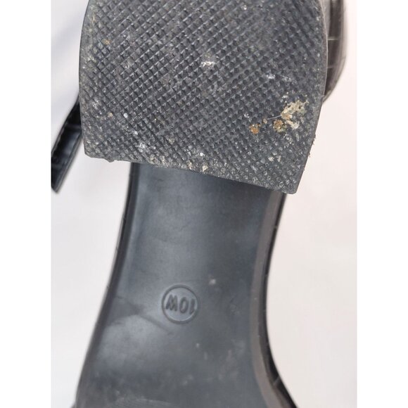 Diba Maya Square Toe Black Block Heel Sandals Size 10W - Picture 5 of 9